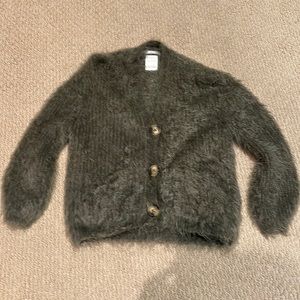 Zara Green V-neck button down sweater